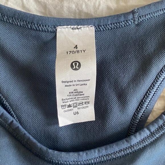 Lululemon Ebb to Train Bra Iron Blue - Picture 2 of 3